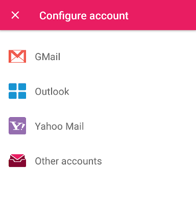 Gmail, Hotmail, Yahoo...